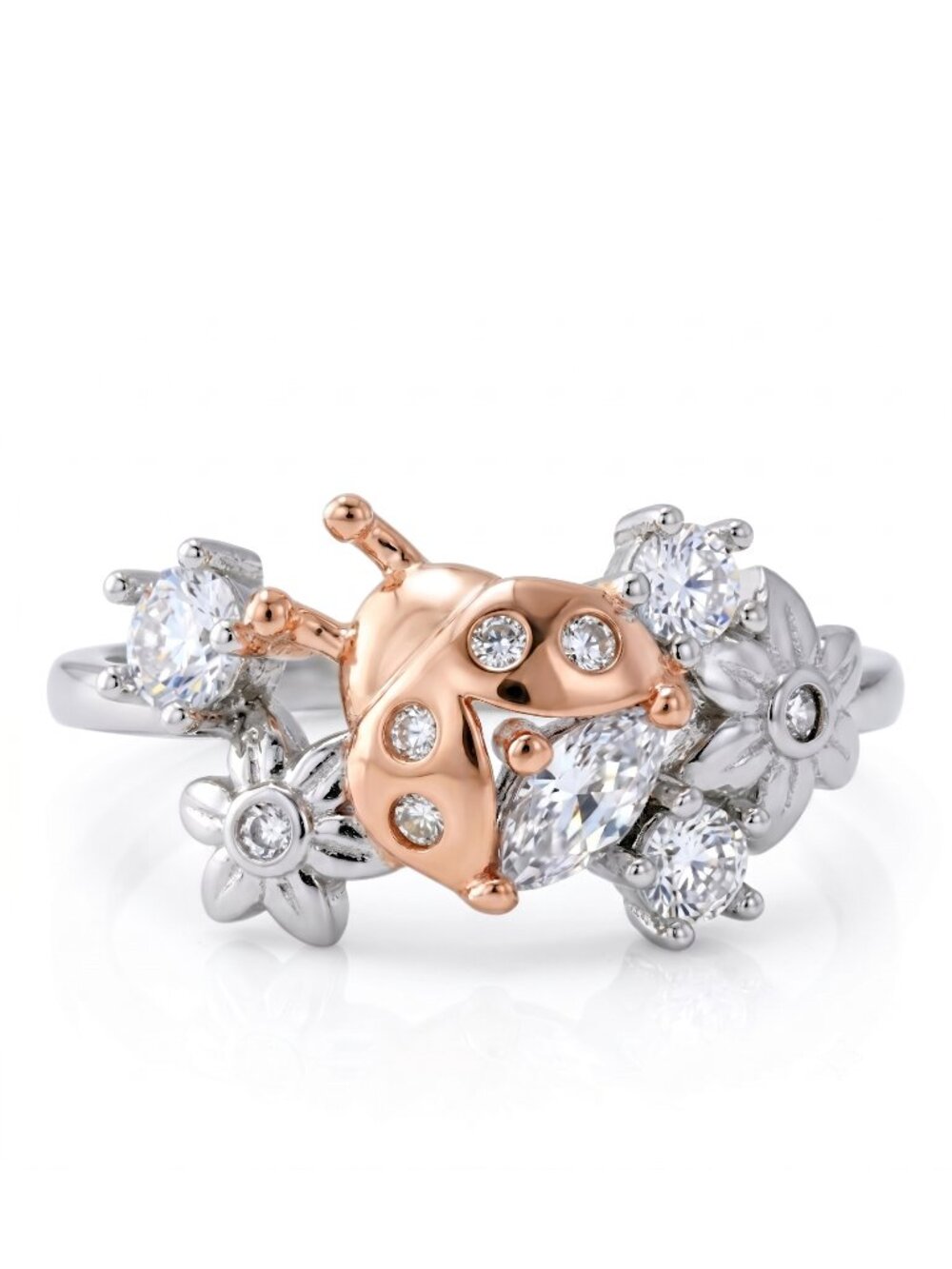 RARE - LadyBug Ring, 925 Sterling Silver Charmed Aroma Wanderlust Collection